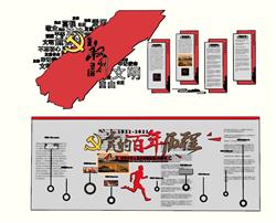 党建文化墙宣传栏SU模型