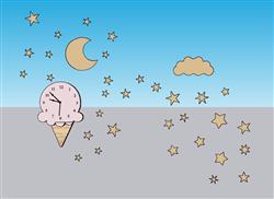 星星月亮墙饰SU模型