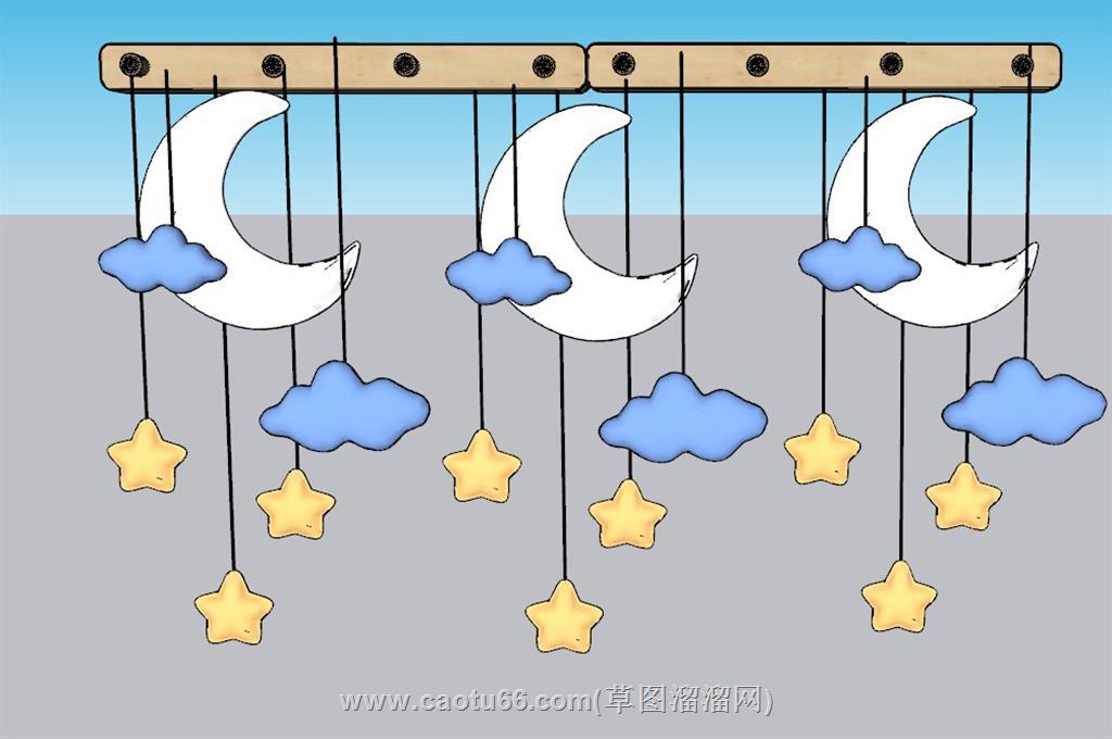 儿童装饰星星SU模型