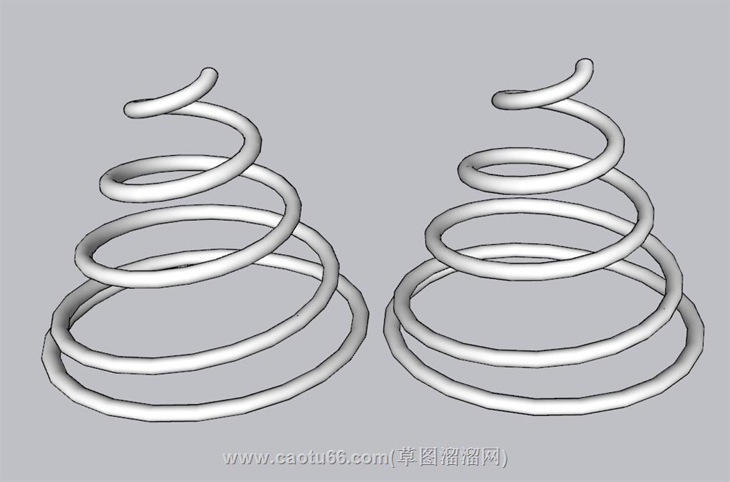 弹簧SU模型