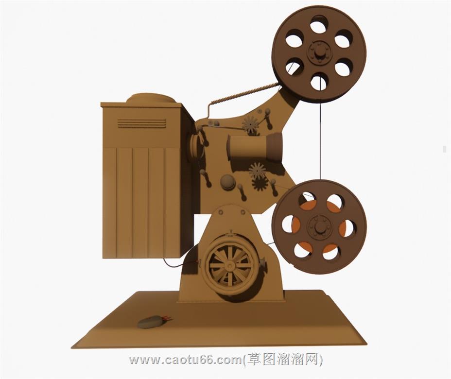 工业风胶片放映机SU模型