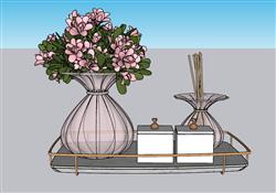 花瓶装饰品摆件SU模型