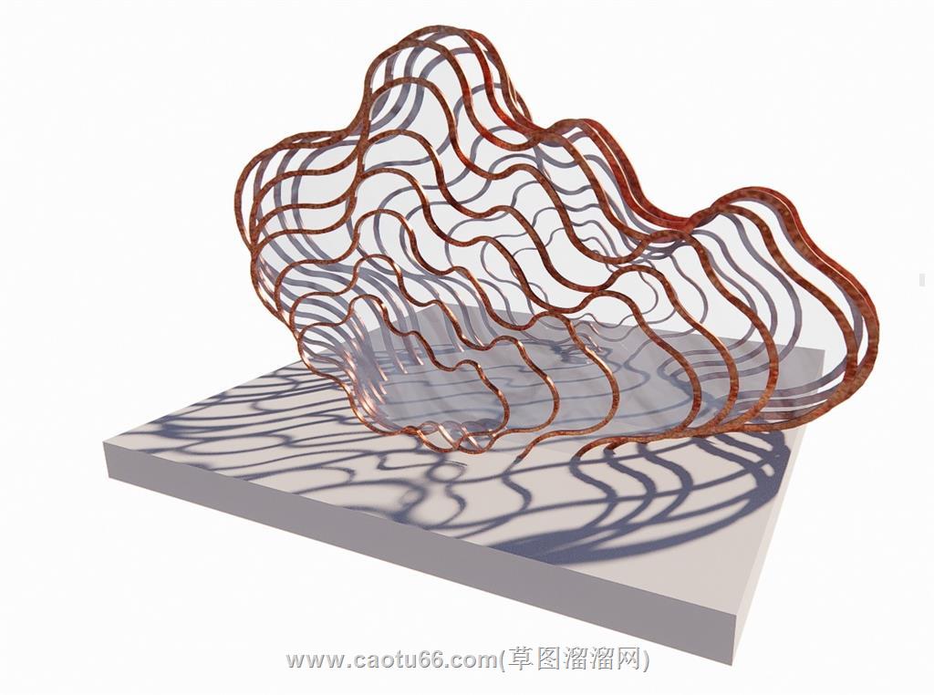 创意几何工艺品SU模型