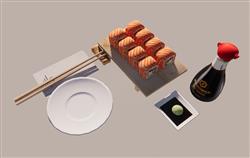 日式美食寿司SU模型