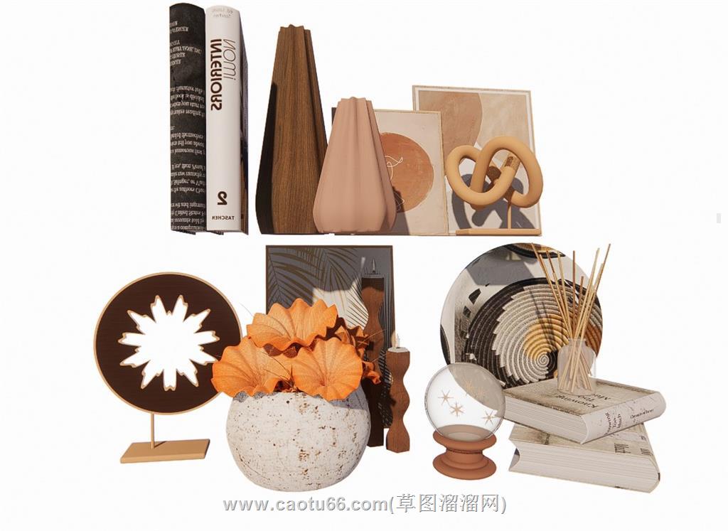 花瓶工艺品摆件SU模型