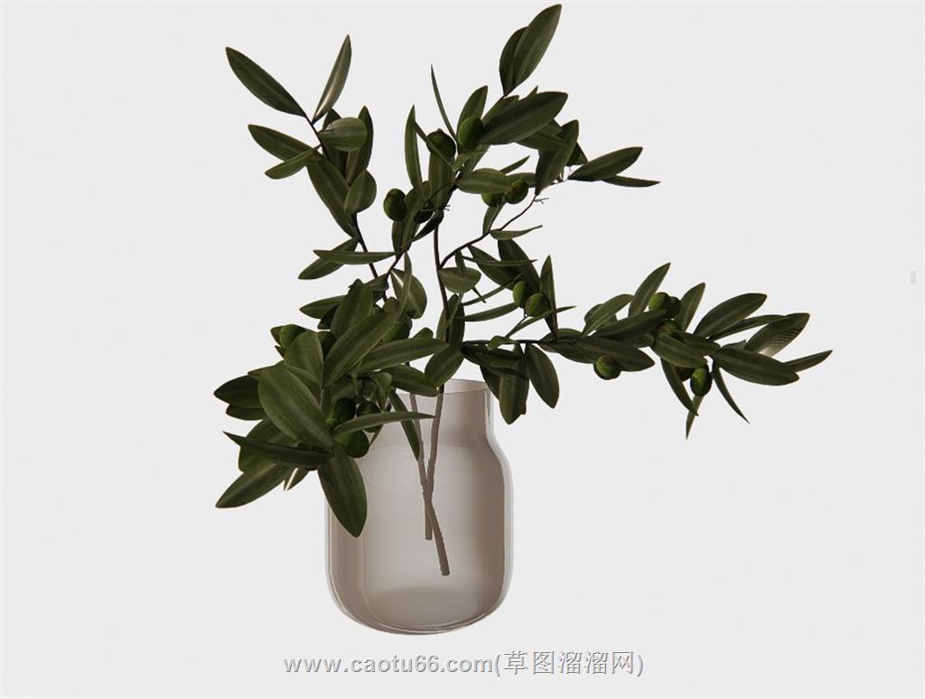花瓶装饰摆件SU模型