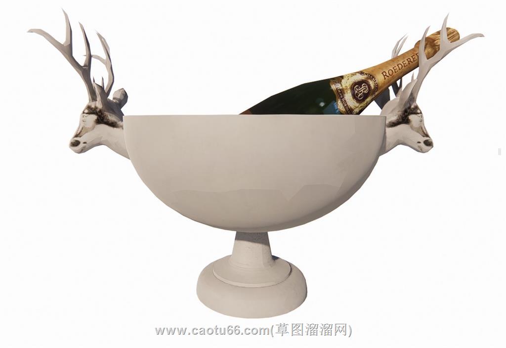 香槟装饰SU模型
