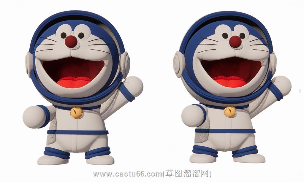 哆啦A梦机器猫宇航员SU模型