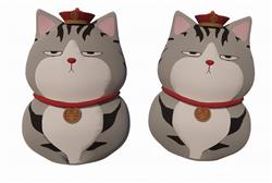 招财猫装饰手办SU模型
