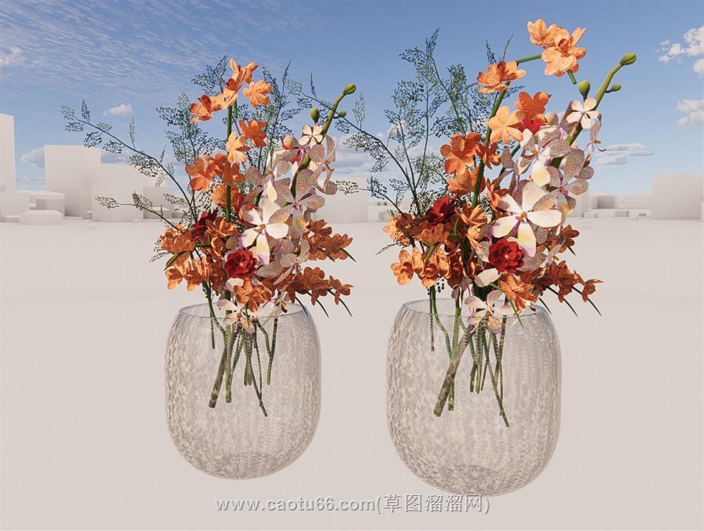 装饰花瓶SU模型