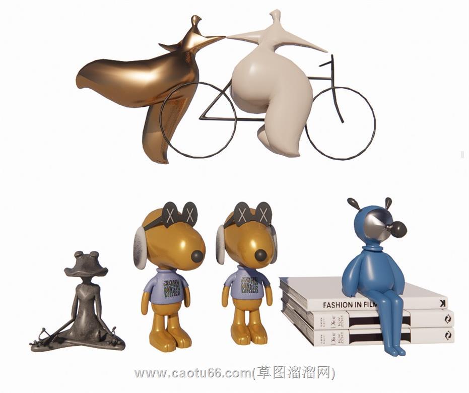 玩偶手办摆件SU模型