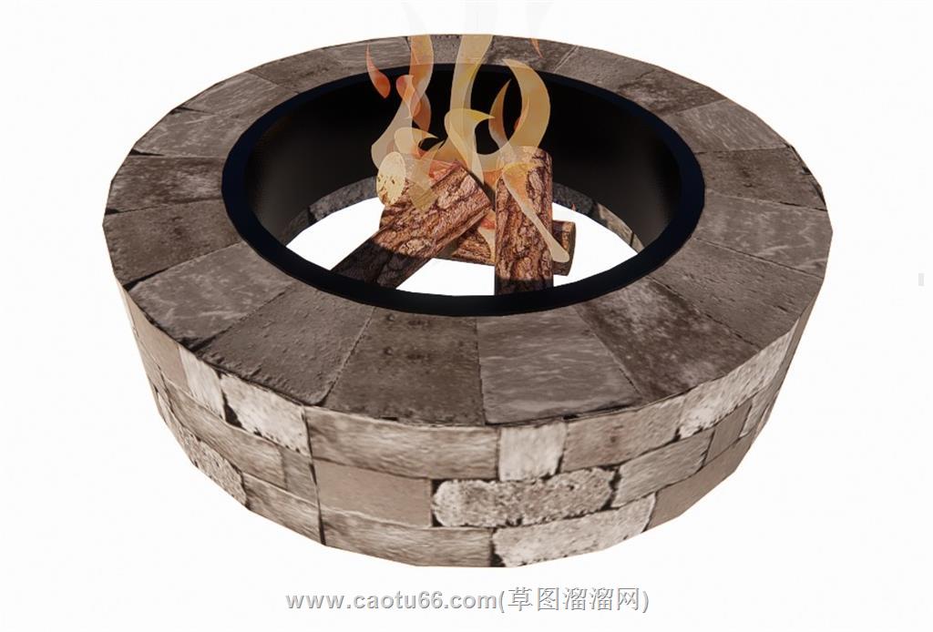 篝火火坑SU模型