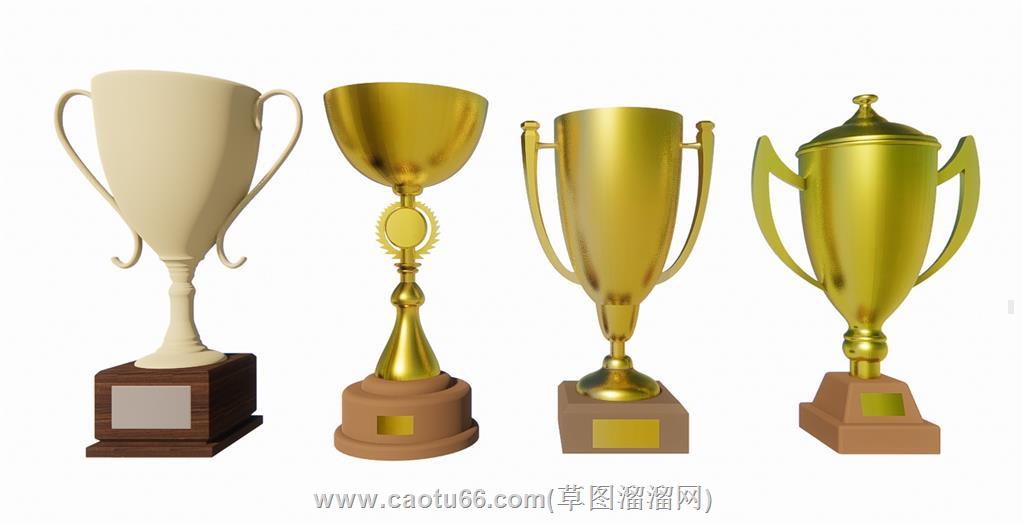 金杯银杯奖杯SU模型