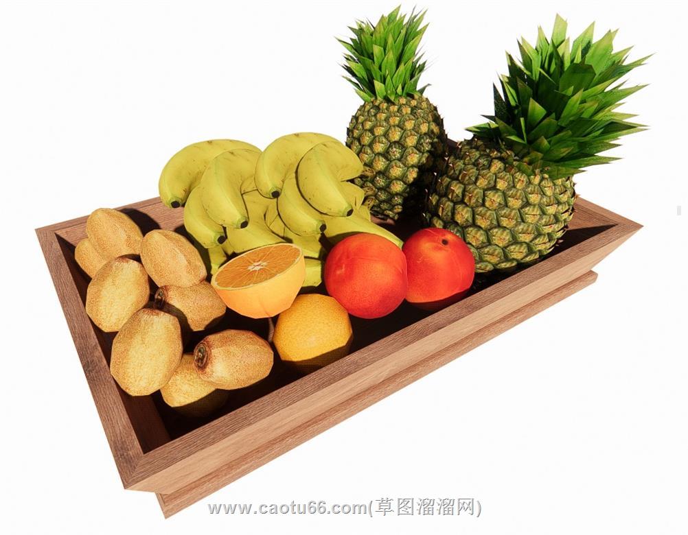 菠萝水果SU模型