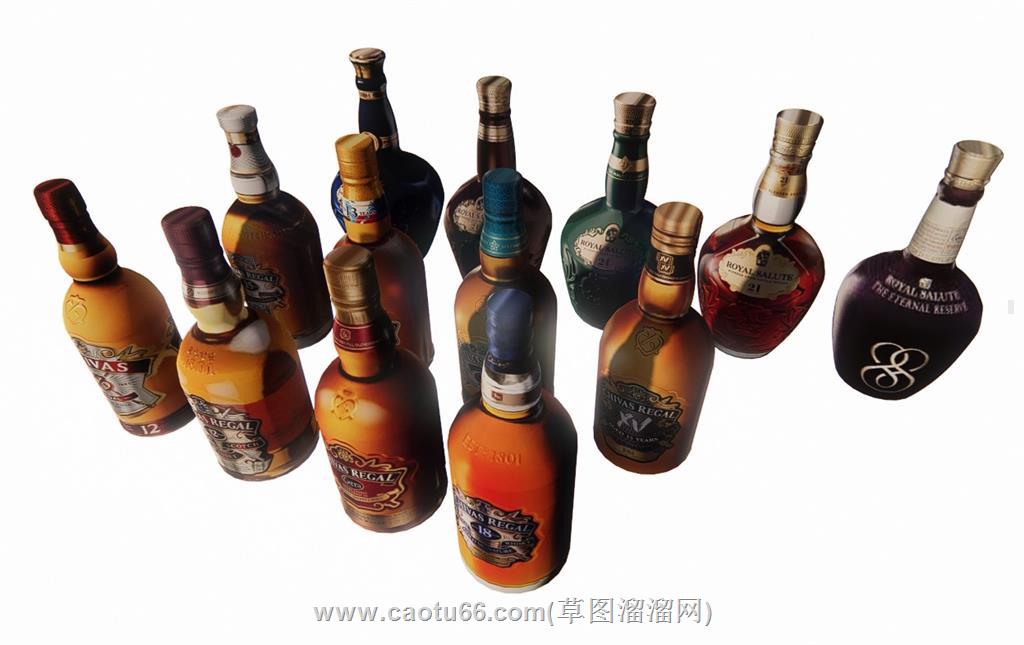 酒瓶装饰SU模型