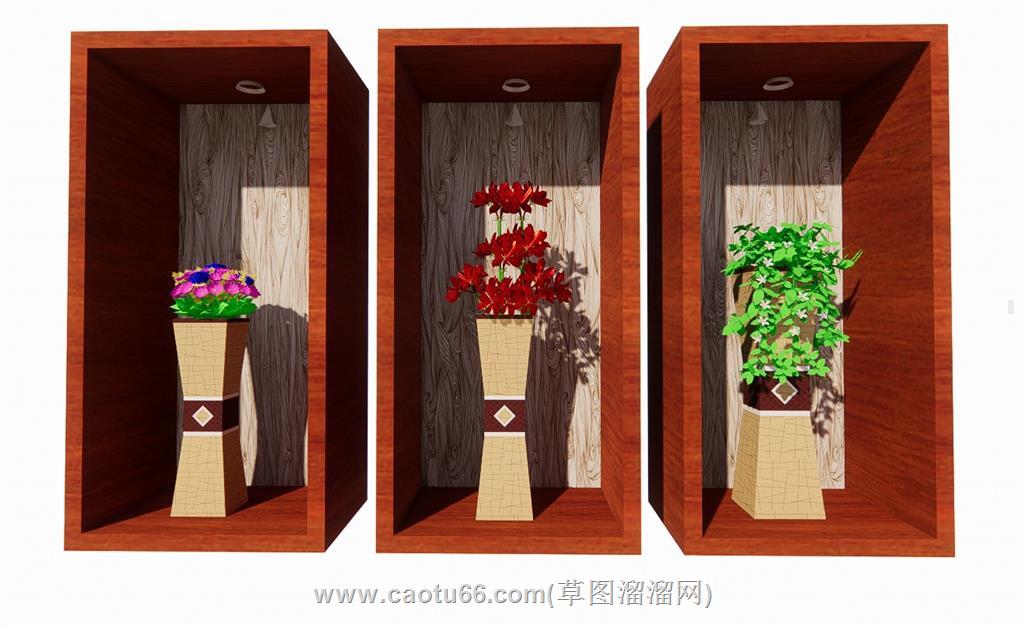 装饰花盆SU模型
