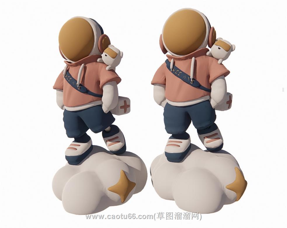 太空人宇航员手办SU模型