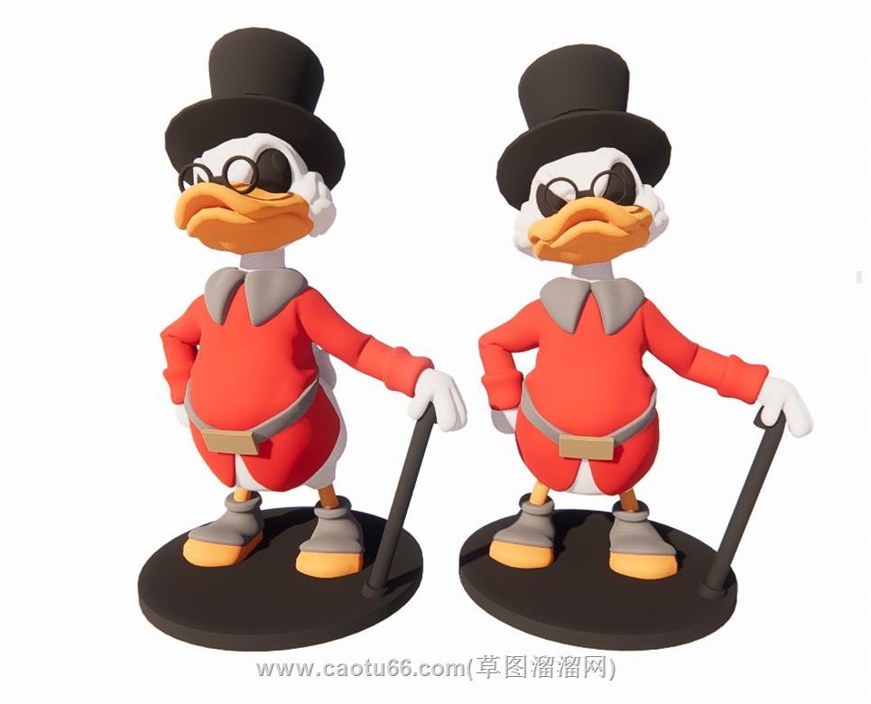 唐老鸭手办SU模型