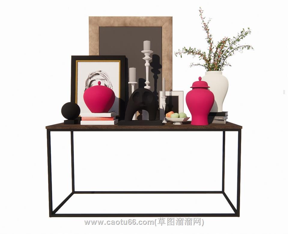 边柜工艺品摆件SU模型