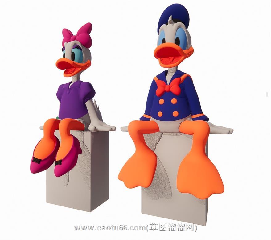 迪士尼黛西唐老鸭SU模型