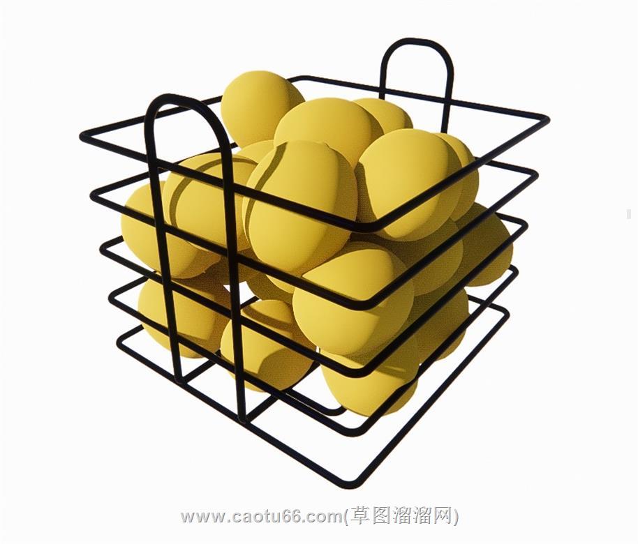 柠檬果水果篮SU模型