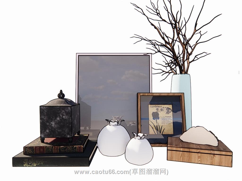 装饰花瓶SU模型