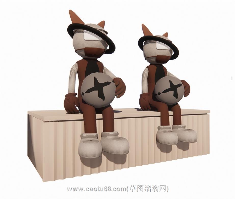 独眼猫手办SU模型