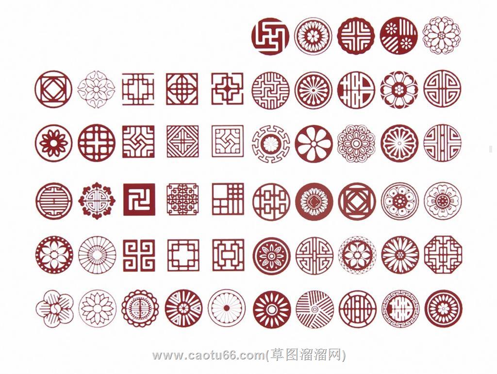 剪纸窗花集合SU模型