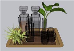花瓶装饰SU模型