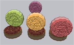 中秋月饼SU模型