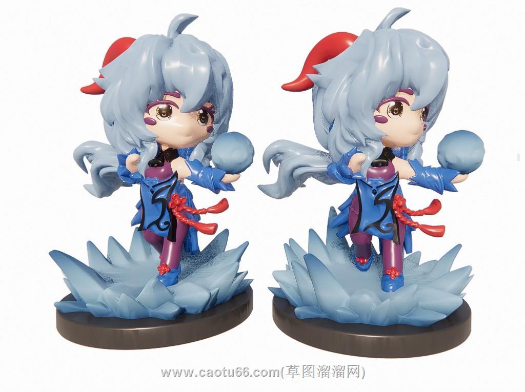 美女手办玩具SU模型