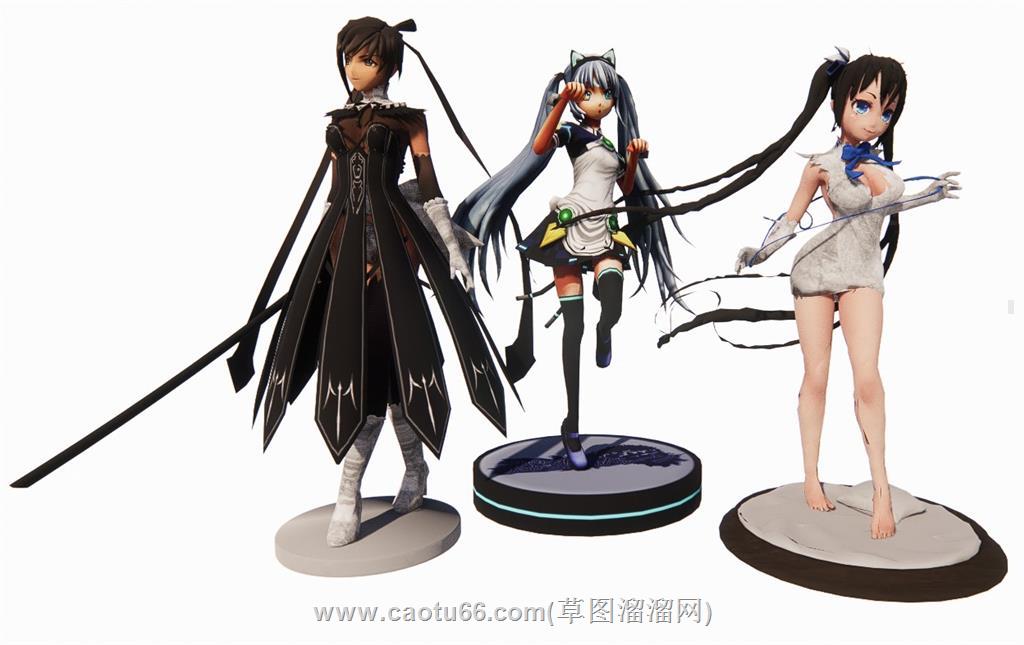 美少女手办SU模型