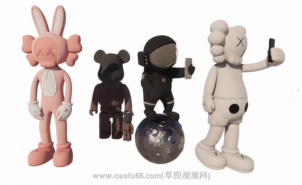 暴力熊公仔手办SU模型