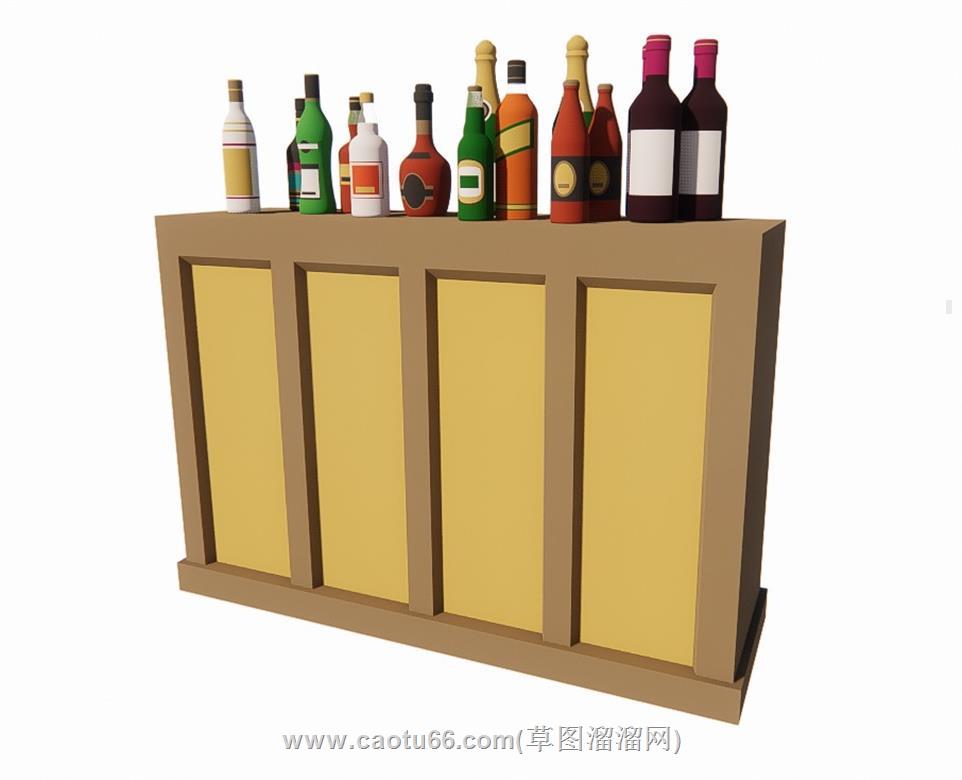 酒瓶装饰SU模型