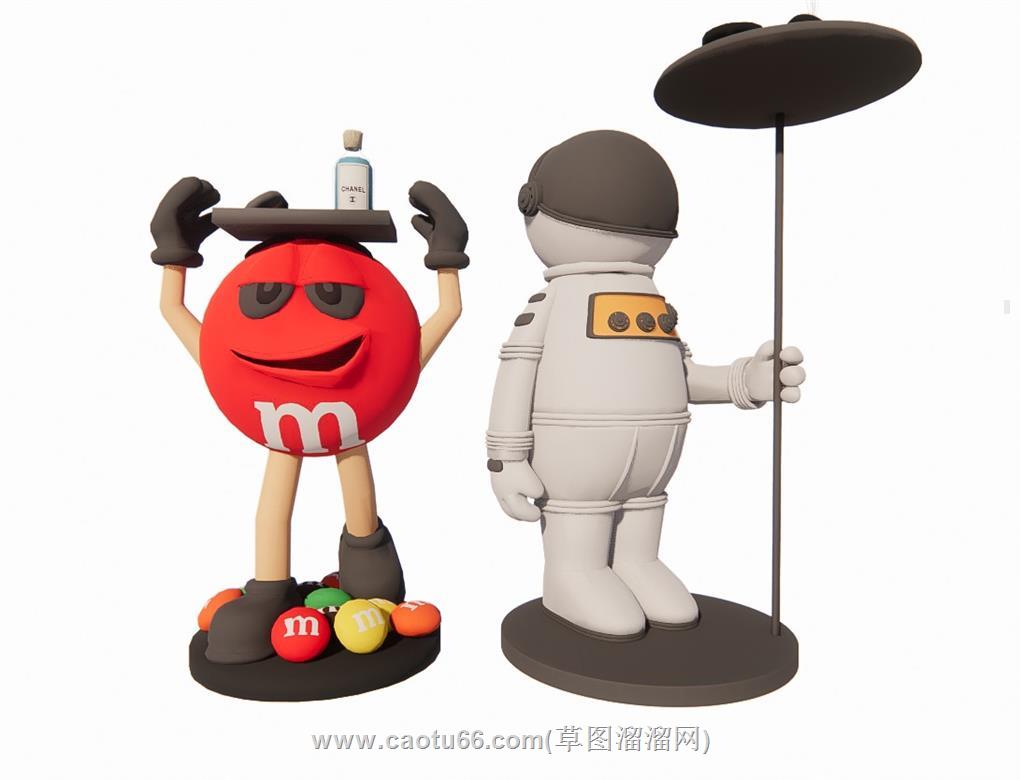 太空人宇航员SU模型