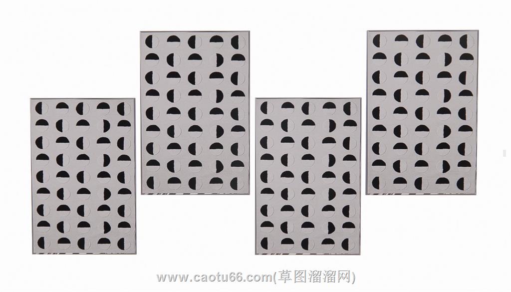 照片墙装饰画SU模型
