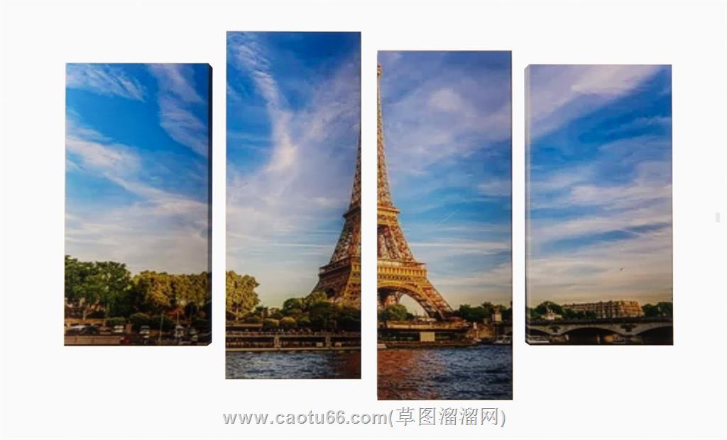 装饰画照片墙SU模型