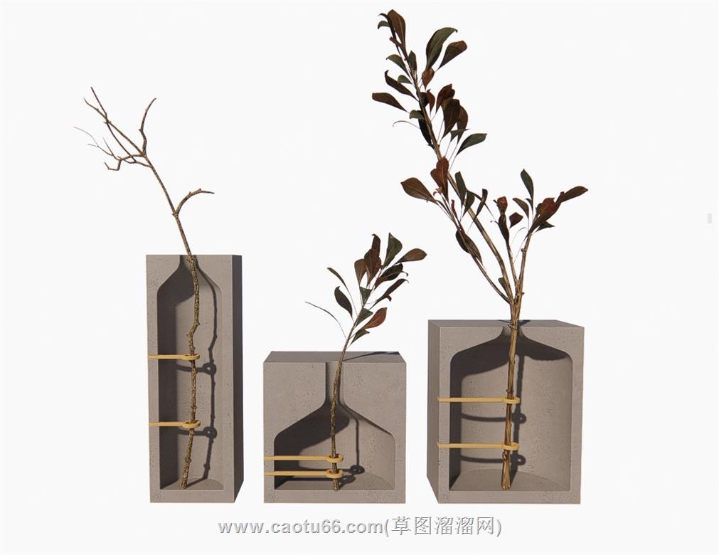 花瓶SU模型
