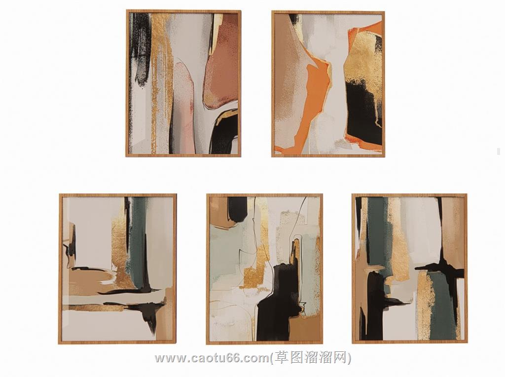 装饰画墙挂画SU模型