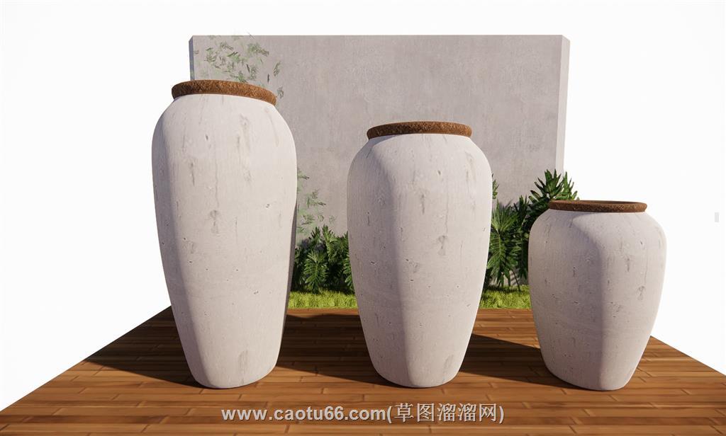 装饰花瓶SU模型