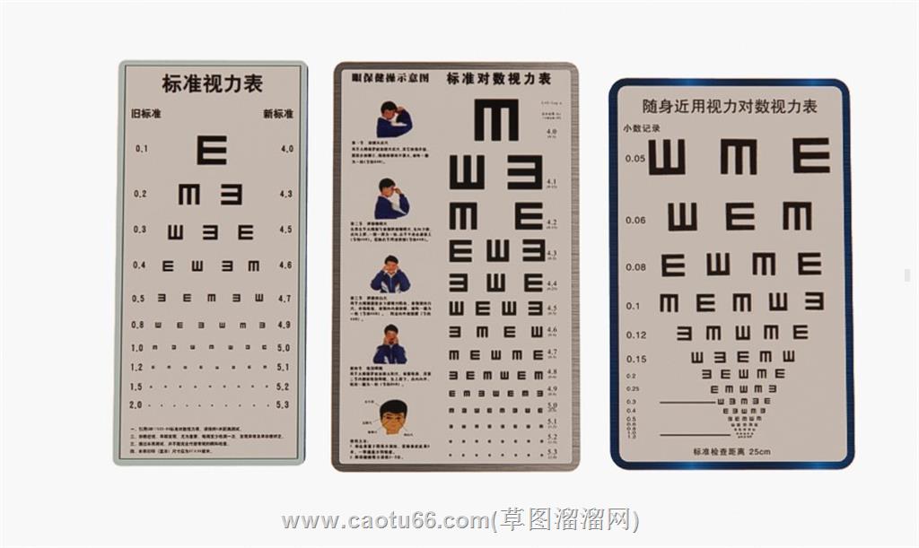 视力表体检SU模型