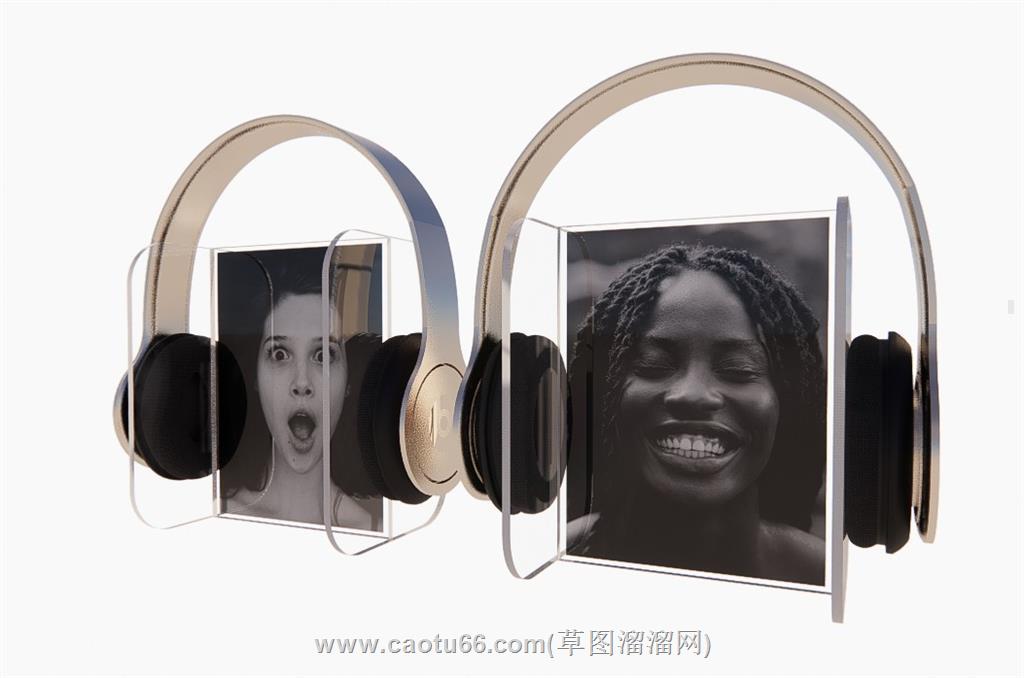 装饰耳机SU模型