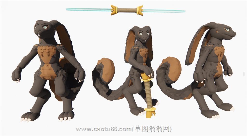 怪兽手办SU模型
