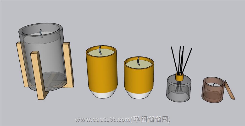 蜡烛SU模型