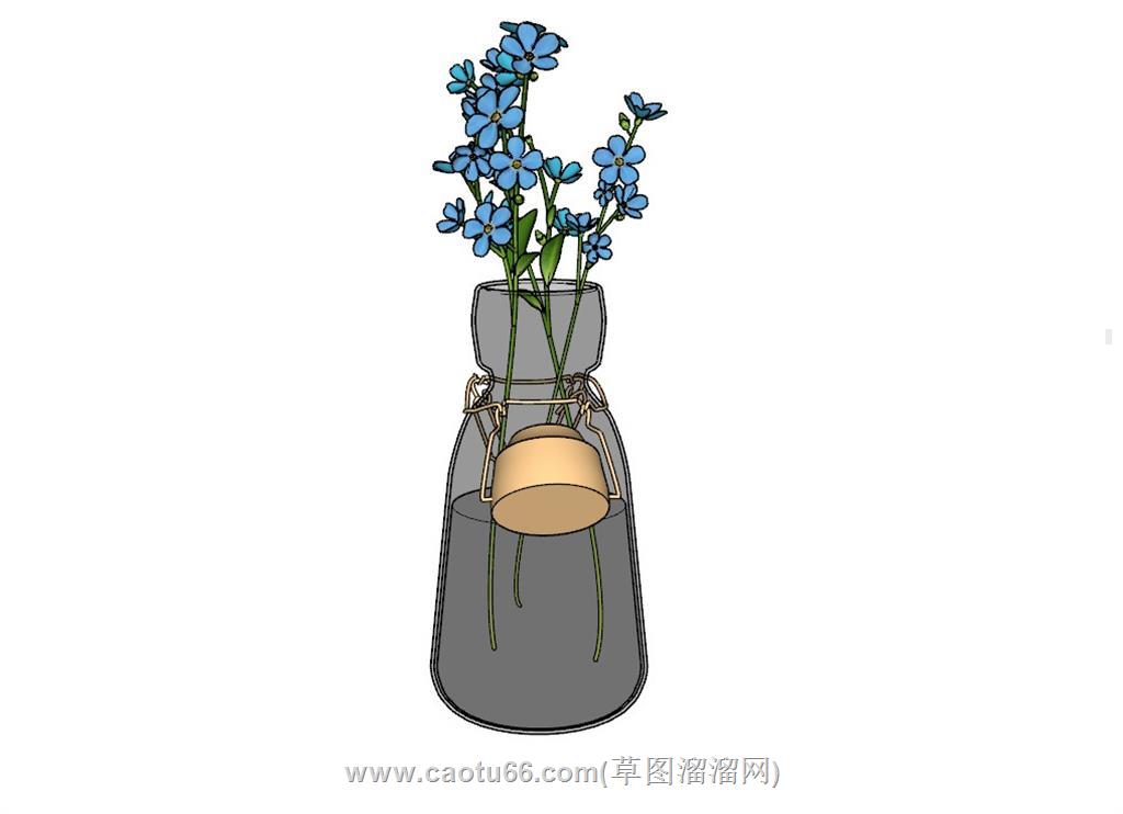 装饰花瓶SU模型