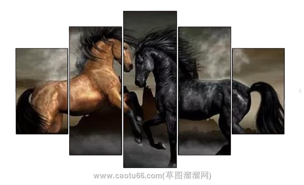 照片墙装饰画SU模型