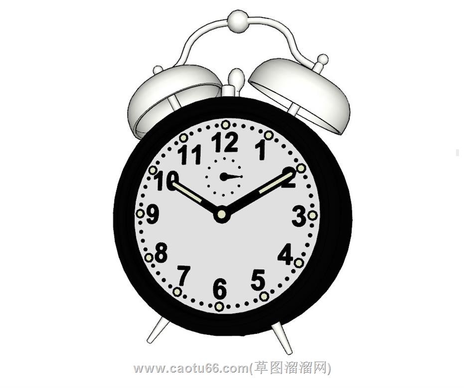 闹钟SU模型