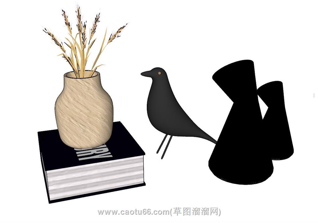 花瓶工艺品摆件SU模型