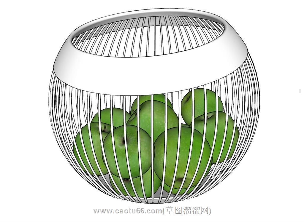 水果篮SU模型