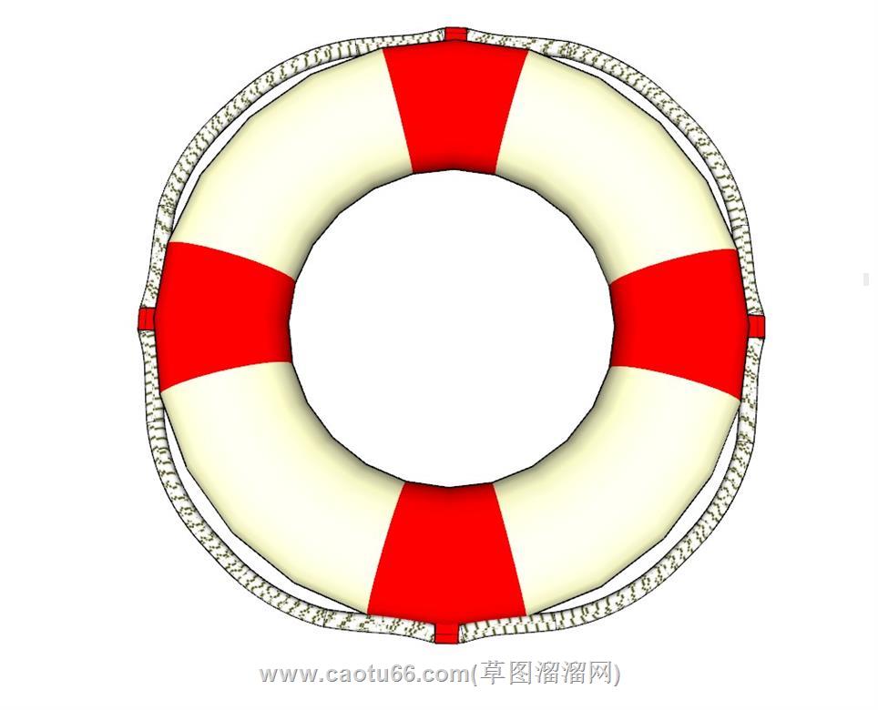 救生圈游泳圈SU模型